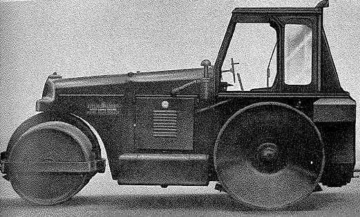 Aveling-Barford 10/12 ton roller,  Model GDR - from left side