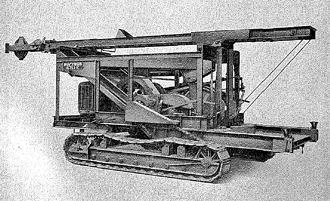 Bucyrus-Erie blast hole drill, 6 in, Type 27-T (travelling)