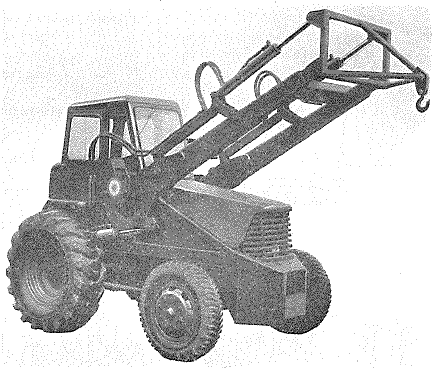 Bray mechanical shovel/overhead loader ¾ cu yd, 'Dualoader 35' - crane