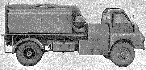 Climax air compressor, 315 cfm, Model F 80CX (Truck mounted)