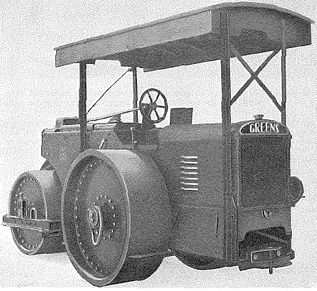 Thomas Green Roller, 8/10 ton, Type DRM  Mk 1 - from rear