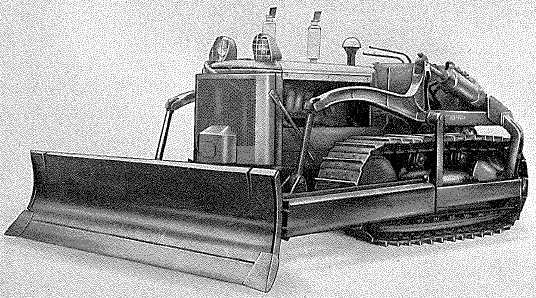 International Tractor, Type TD-18 with attachments from front
