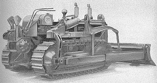 International Tractor, Type TD-18 with attachments from rear
