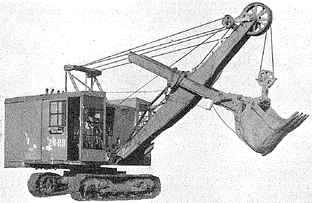 Ruston-Bucyrus 7/8 cu yd Excavator Type 24RB and attachments