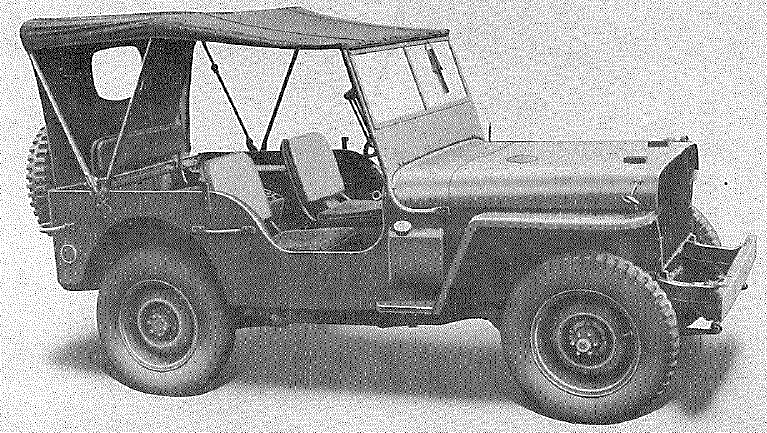 Willys, 5 cwt, 4x4, Model MB Car