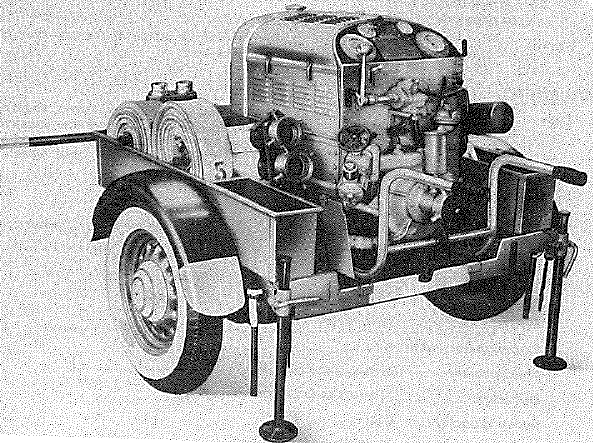 Trailer, Fire Pump, Type D, (Coventry Climax) - from rear