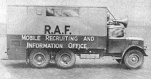 Austin, 3 ton, 6x4, Model K6 equipped as mobile recruiting office