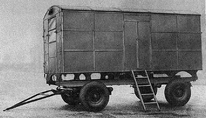 Brockhouse, 3� ton, 4-wheel Mk 1 trailer equipped with office body