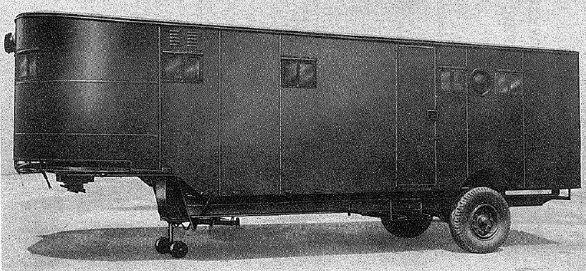 Tasker semi-trailer, 8 ton, 2 wheeled, drop frame, equipped as photographic vehicle (Servicing Type B)