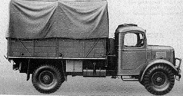 Austin, 2 ton, 4x2, Model K2 with 9 kW power equipment - side