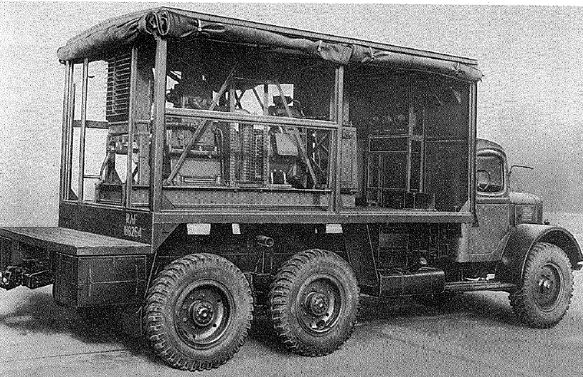 Austin, 3 ton, 6x4, Model K3 with 10 kVA power and charging equipment - open