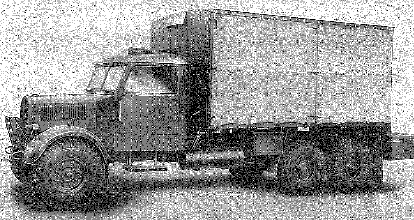 Ford, 3 ton, 6x4, Model WOT 1 chassis with 10 kVA power and charging equipment - closed