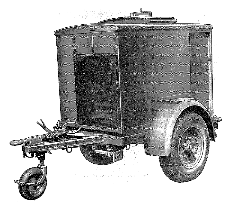 RVT 181 Mk 3 on 1 ton, 2 wheeled, trailer chassis (FV2401 (K) (1))