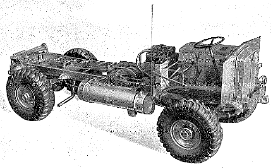 AEC, 4x4, Model 0853 chassis - from front