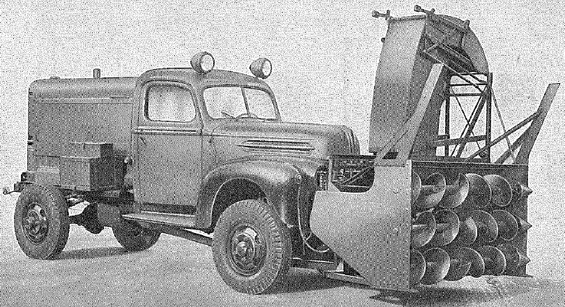 Ford-Marmon-Herrington, 30 cwt, 4x4 chassis, with Snogo snow plough