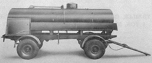 Trailer, gasoline, 900-gallon Brockhouse, 5 ton, Mk 2 with Butterfield equipment