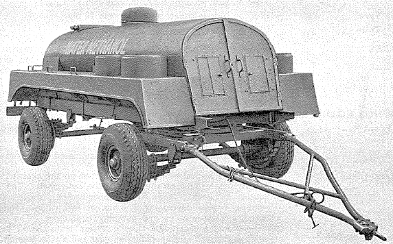 Trailer, Water Methanol, Brockhouse, 5-ton, 4-wheel Mk 2 chassis - from front