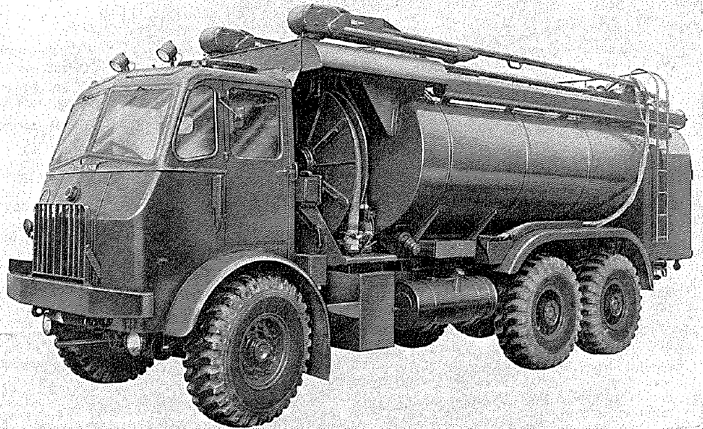 Leyland, 6x4, Type 19H/1E chassis equipped as 2,500-gallon, AVTUR/pressure refueller, (PTO; 500 gpm) - from front
