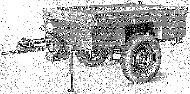 Trailer, 10 cwt, 2-wheel, GS, Mk 1 (FV Spec 9061) from front