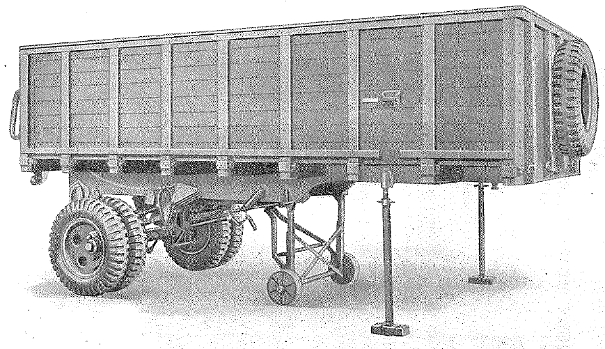 Kentucky, semi-trailer, 7-ton, twin wheel, panel cargo