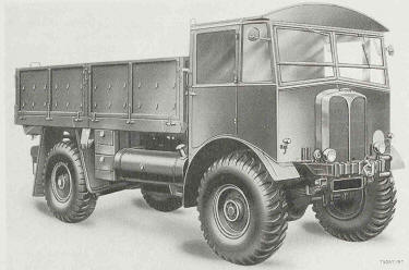 Truck, Cargo, with dropsides, 5-ton, 4x4, AEC from front