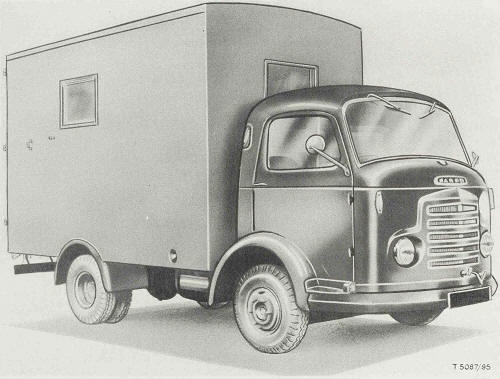 Truck, Van, 2-ton, 4x2, Forward Supply, Karrier Bantam Mk 5