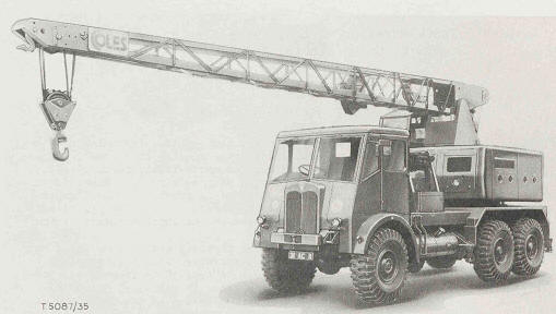 Crane, Truck Mounted, 10-ton, Fully Slewing, with winch, 6x6, Coles/Steel, L96404-5 from front