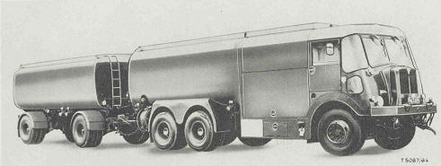 Truck, Fuel Servicing, Aircraft, 10-ton, 6x4, 3,500-gallon, Air Transportable, AEC 0859 from front