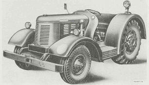 Tractor, Wheeled, Industrial, Aircraft, medium, 100,000 lb, 4x2, Type VIG/1C/1 from front