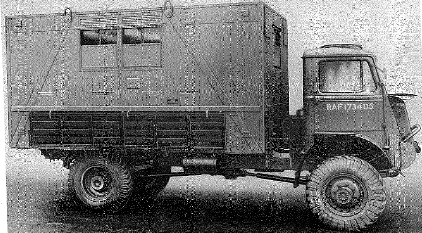 Bedford, 4x4, Model QLC chassis equipped as Truck/Accumulator Charging