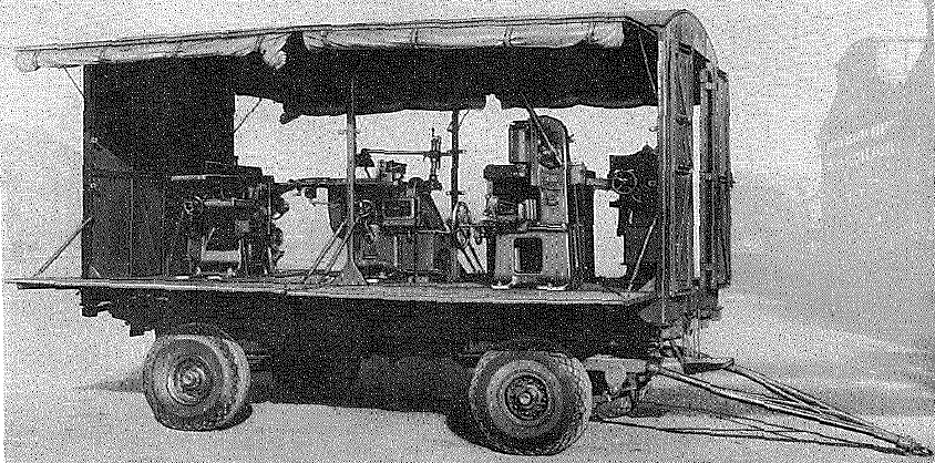 Brockhouse, 5 ton, 4-wheel, Mk 2 trailer, equipped as Workshop, woodworking - open