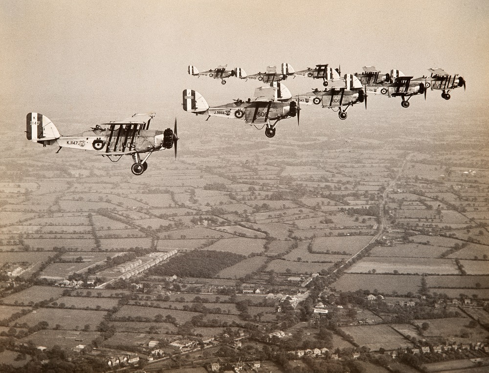 No 605 Squadron in formation