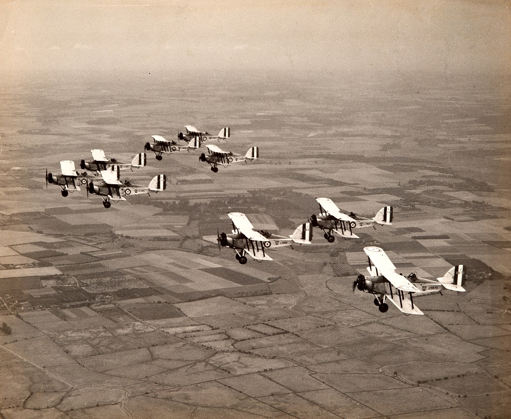 No 605 Squadron in Flight formation