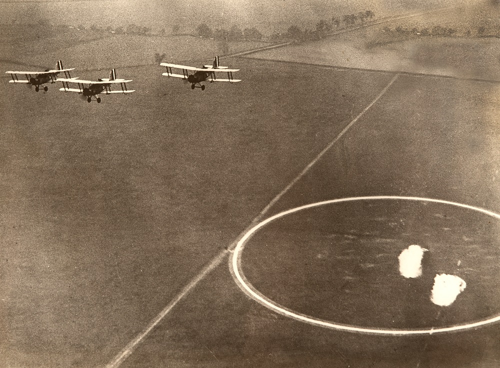 Wapitis carrying out a bombing practice