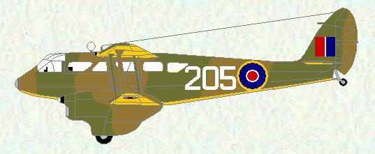 De Havilland Dominie as used by No 24 Squadron