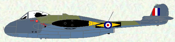 Venom FB Mk 4 of No 11 Squadron
