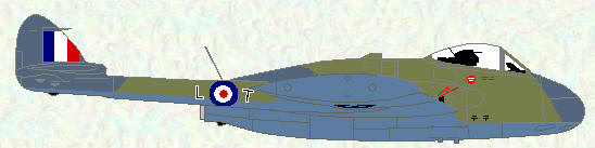 Venom FB Mk 1 of No 11 Squadron